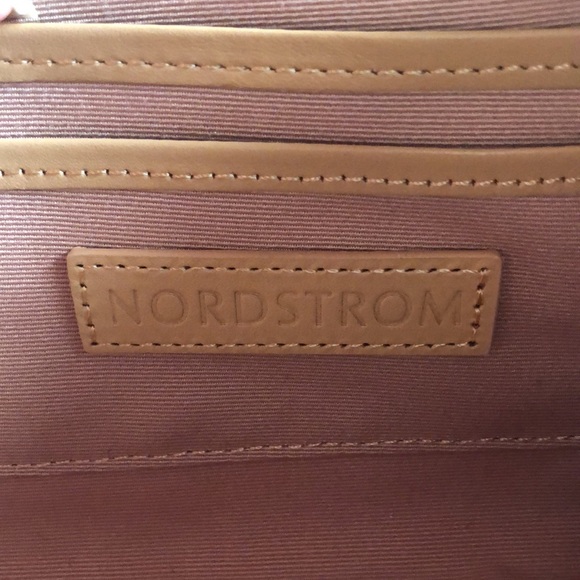 Nordstrom Red Leather Clutch NWOT - Picture 5 of 7